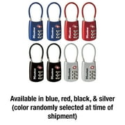 Master Lock TSA Approved 3 Dial Combination Resettable Luggage Lock, Color Variety, 2 Pack, Combination Lock