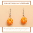 thumbnail image 6 of LOLIPPYY 2 Pairs Orange Resin Dangle Earrings Lightweight Comfortable Fashionable Ear Jewelry for Women, 6 of 8