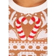 thumbnail image 3 of Womens Gingerbread House Ugly Christmas Sweater, 3 of 14