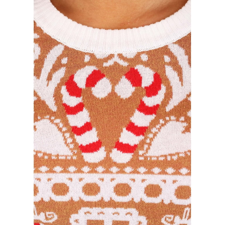 Womens Gingerbread House Ugly Christmas Sweater Walmart