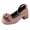 E263-Pink, variant on Floral Accent Fashion Shoes for Girls, Adjustable Strap Dress Shoes, Comfortable Party Shoes for Special Celebrations
