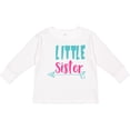 thumbnail image 3 of Inktastic Little Sister, Younger Sister, Arrow - Blue Pink Girls Long Sleeve Toddler T-Shirt, 3 of 5