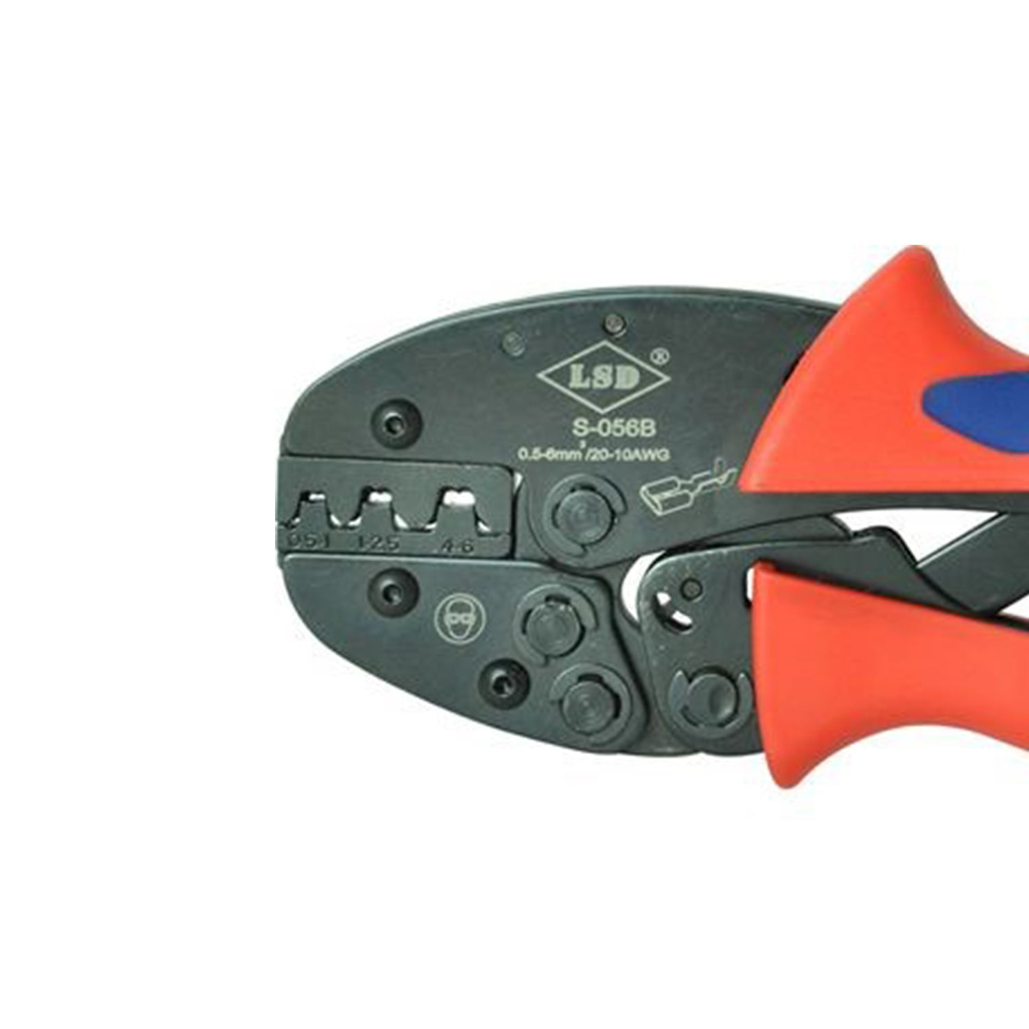 0.5-6mm² Crimper Plier for Cap and Insulated Closed Terminals Ratcheting Crimp Tool ,Durability That Lasts