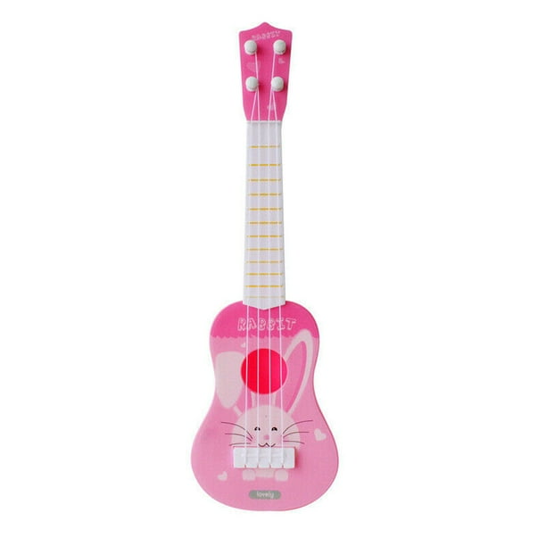 Sunloudy-guitarra Musical para niño pequeño, juguete para regalo, Mini ukelele con estampado de animales de dibujos animados, instrumento educativo, juguetes de regalo Sunloudy Juguete de guitarra