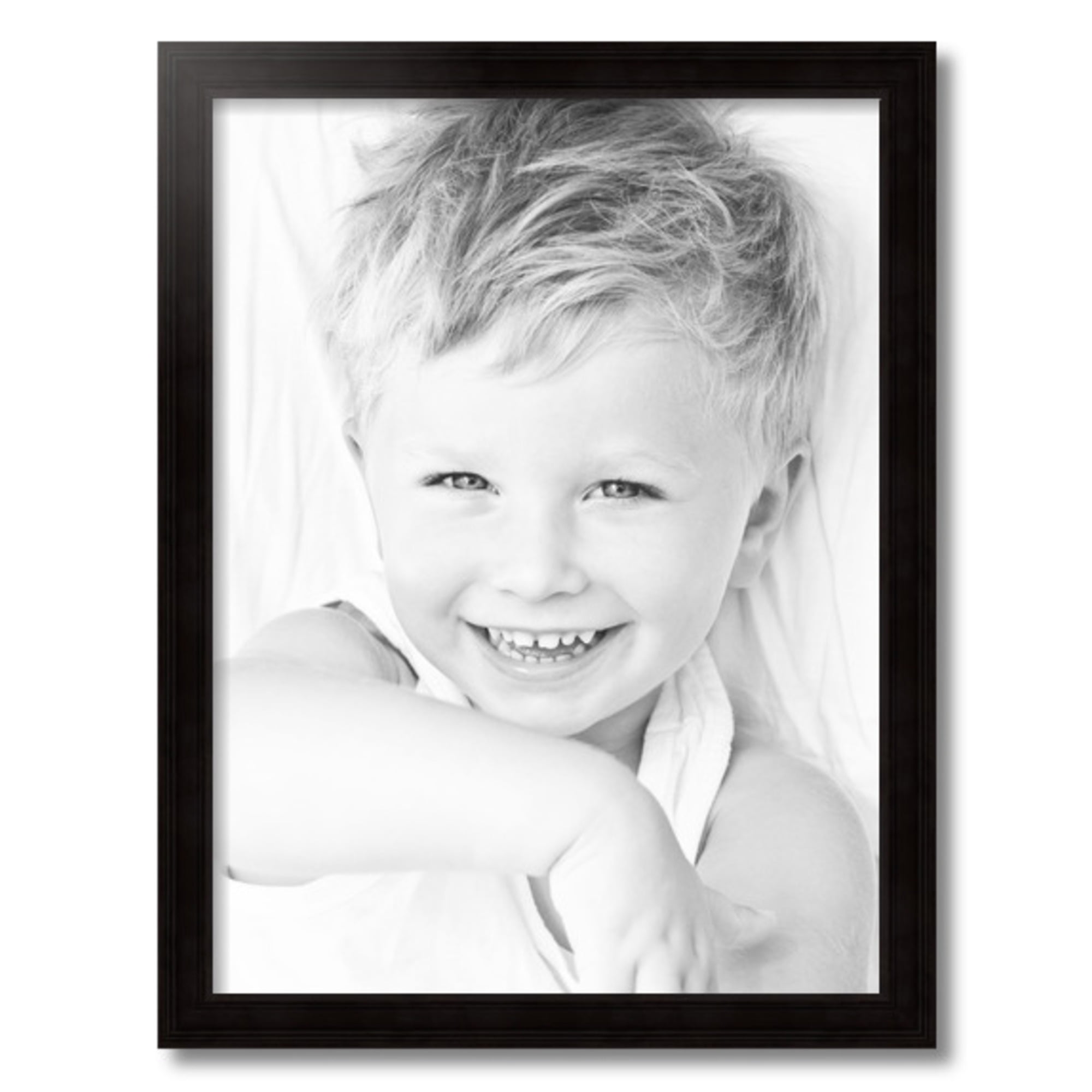 ArtToFrames 18" x 24" Black Picture Frame, 18x24 inch Black Wood Poster Frame (WOM-4386), 1 Pack