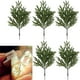 thumbnail image 2 of Plantas Verdes Ramas de pino artificiales Norfolk iluminadas, 5 unidades, 39 cm, con luces para decoración navideña, color verde Rkxzt, 2 of 7