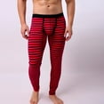 thumbnail image 4 of EGNMCR Compression Pants Men Mens Leggings Mens Striped Breathe Patchwork Low Waist Slim Leggings Long Thermal Pant, 4 of 8