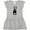 AC-Heather Grey, variant on Inktastic Skeleton Cat Girls Toddler Dress