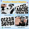 thumbnail image 3 of 150 PCS Letter Stickers Large Bulletin Board Letters Alphabet Number Stickers Vinyl Waterproof Self-Adhesive Stick on Letters for Poster Board Mailbox Crafts Classroom Home Party Decor(Black, 3 Inch), 3 of 8
