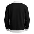 thumbnail image 5 of Sweatshirts For Men Long Sleeve Waffle Polo Shirts Loose Pullover Tops Lightweight Trendy Sweatshirts, 5 of 8