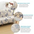 thumbnail image 7 of Eco-Ancheng Printed Armless Sofa Cover, Stretch Futon Slipcover Sofa Bed Cover Folding Armless Couch Cover Furniture Protector with Elastic Bottom for Living Room Bedroom, 73-82 inches, 02, 7 of 7