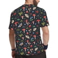 thumbnail image 2 of Wukai Forest Flora and Insects Print Men's Short-Sleeved Mesh T-Shirt,Quick-Dry Short Sleeve Workout T-Shirt-5X-Large, 2 of 8