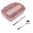 thumbnail image 2 of Lunch Containers, Lightweight  Compact 304 Stainless Steel Bento Box  For School For Outdoor For Office Black,Blue,Pink,White, 2 of 8