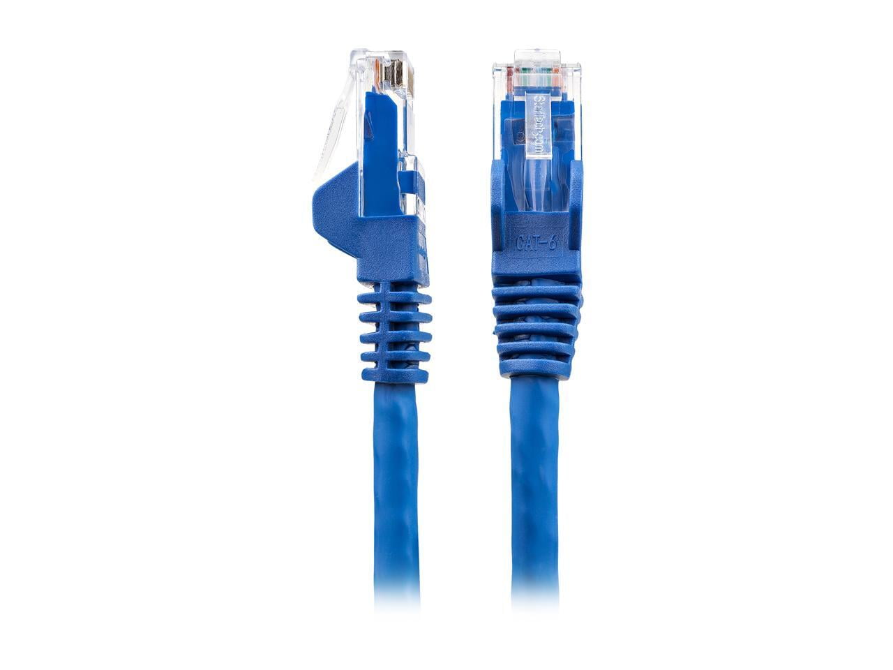 StarTech 30ft (9m) CAT6 Ethernet Cable - LSZH (Low Smoke Zero Halogen) - 10 Gigabit 250Mhz 100W PoE RJ45 UTP Network Patch Cord Snagless w/Strain Relief - Blue CAT 6, ETL Verified (N6LPATCH30BL)