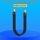 thumbnail image 4 of Cable De Datos 40Gbps PD100W Tipo-C a USB-C para Thunderbolt 4 FPC Cable de datos de cargador rápido suave, 4 of 6