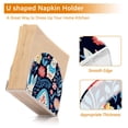 thumbnail image 4 of Easter Eggs Rabbits Flowers Leaves Napkin Holder for Table Clear Napkin Stand Paper Holder Acrylic Organizer Dispenser Napkins for Dinner Kitchen Restaurant Room, 4 of 8