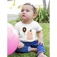 thumbnail image 2 of Funny Doodle Ghost W Balloon T-Shirt Infant -Image by Shutterstock,  12 Months, 2 of 4