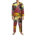 thumbnail image 4 of Bingfone Men'S Pajama Set 2 Piece Loungewear Pjs, Long Sleeve With Pajama Pants-Beautiful African Woman, 4 of 9