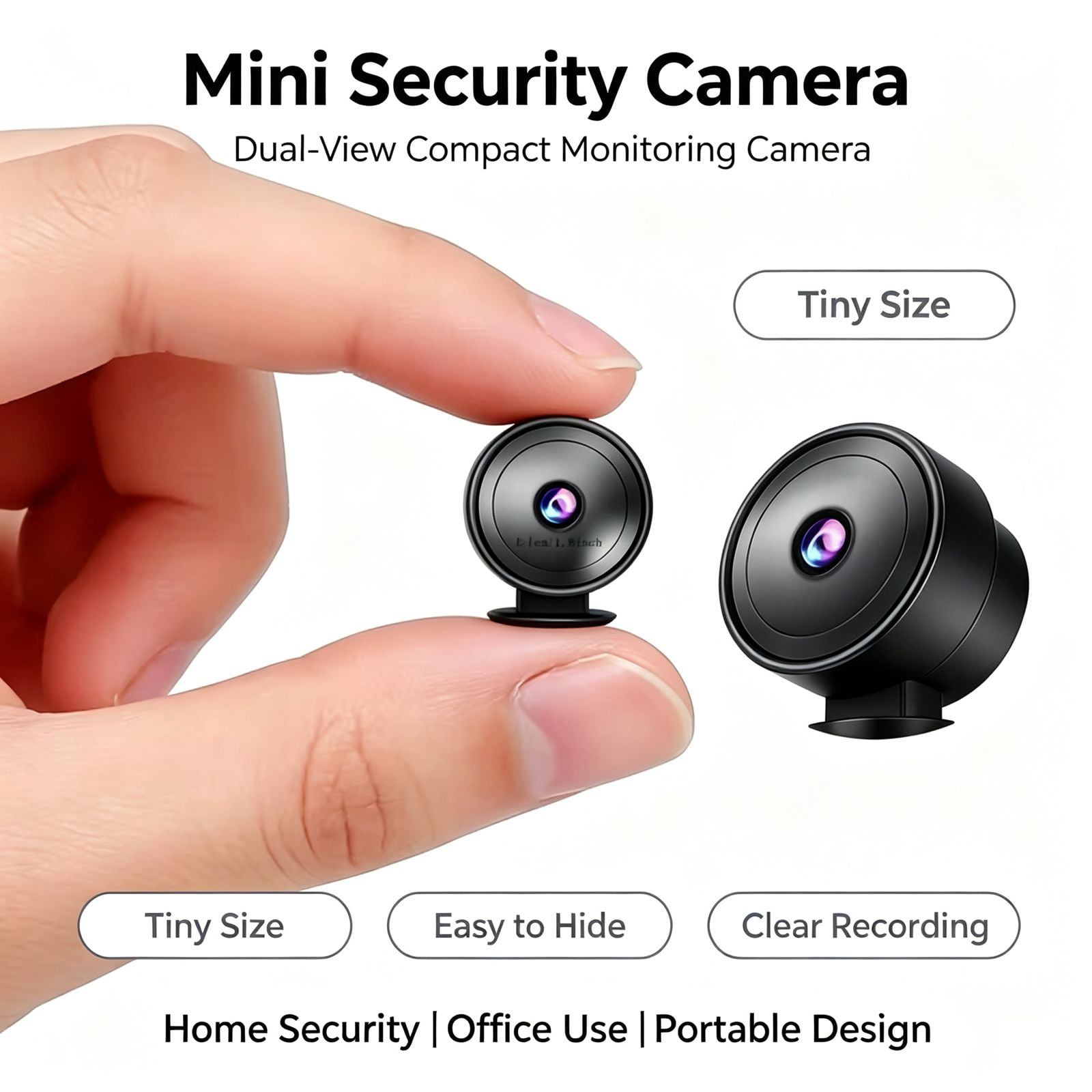 WiFi Wireless Security Camera with Remote View, 4K HD Home Surveillance Camcorder, Night Vision & Motion Alert, Multi-User Access Camera for Apartment, Office, Baby Monitoring