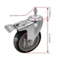 thumbnail image 2 of Rueda giratoria FactorDuty de 5 pulgadas con freno de poliuretano de 350 kg, 2 of 8