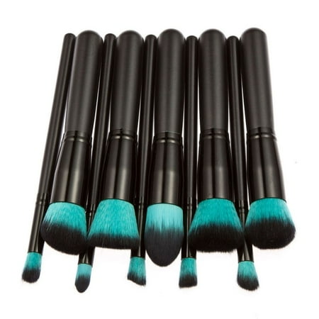 10pcs Pro Makeup Cosmetic Brush Face Powder Eyeshadow Blush Brushes Set