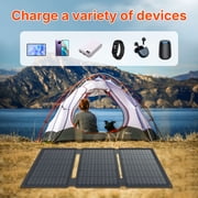SAGEPEAK Solar Panel 30W Solar Panel Charger with USB and TYPE-C Port Foldable Battery Charger Portable IP65 Waterproof for Phones, Camera, Hiking, Backpacking, Camping, Outdoor