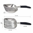 thumbnail image 5 of Strong Cat Litter Scoop with Reinforced Comfort Handle Metal Poop Sifter Pet Shovel Sifting, 5 of 11