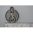 thumbnail image 2 of Dragon Flying Keychain, G009AKC, 1 1/2 inch, Viking, Norse, Pewter, Key Fob, Key Ring, Keys, Zipper Pull, Luggage Tag, Backpack, Over 300 Keychain Designs, Handmade in the USA, 100% American Made, 2 of 8