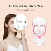 Suerbeaty 7 Colors Led Light Therapy Facial Skin Care Mask Facial&Neck Treatment Acne Photon Mask with Clinically Proven