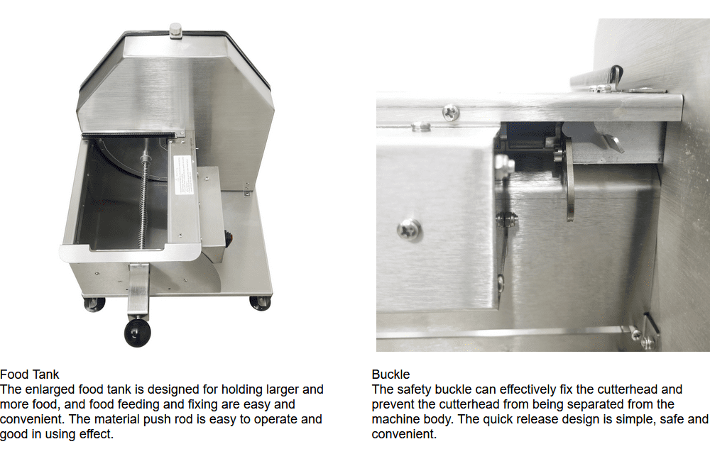 Fully Automatic Lemon Vegetable Slicing Machine Commercial Food Processor 110V