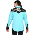 thumbnail image 2 of Scully PL-637-TUR-XL Chemise Western pour Femmes - Turquoise - Extra Grand, 2 of 2