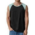 thumbnail image 5 of Fgnfyis Stylish Men's Tank Tops for Summer Color Block Design Round Neck Vest Lightweight Sports Wear Comfortable Sleeveless Fit for Active Tank Tops for Men Light Green XXXL, 5 of 5