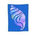 thumbnail image 1 of Navy Blue Magic Conch Throw Blanket, Super Soft Anti-Pilling Flannel Bed Blankets, 50"x40", 1 of 8