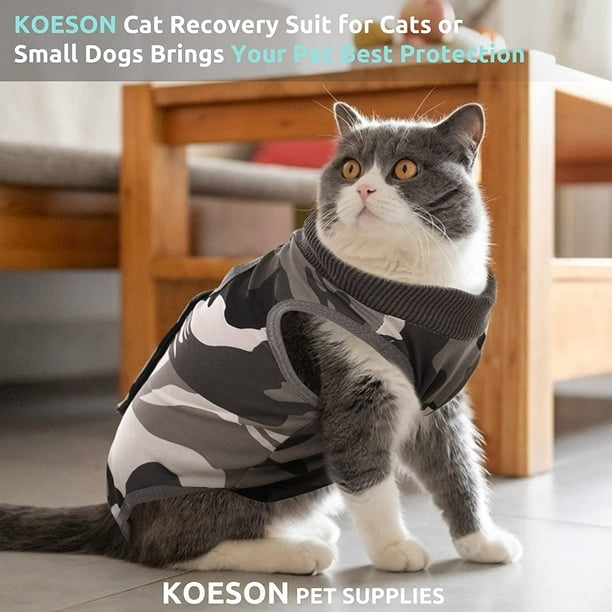 Camo Cat Surgical Recovery Suit for Abdominal Wounds Skin Diseases