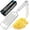 White, variant on Zulay Kitchen Professional Cheese Grater Stainless Steel - Durable Rust-Proof Metal Lemon Zester Grater With Handle - Flat Handheld Grater For Cheese, Chocolate, Spices, And More