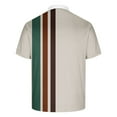 thumbnail image 5 of VgaVtl Mens Polo Shirts Short Sleeve Big and Tall Clothes for Men Shirts Holiday Casual Striped Loose Vintage Tops,Green M, 5 of 5
