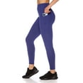 thumbnail image 2 of Reebok Women's Solid Print High Rise 7/8 Legging with 25" Inseam and Side Pockets, 2 of 4