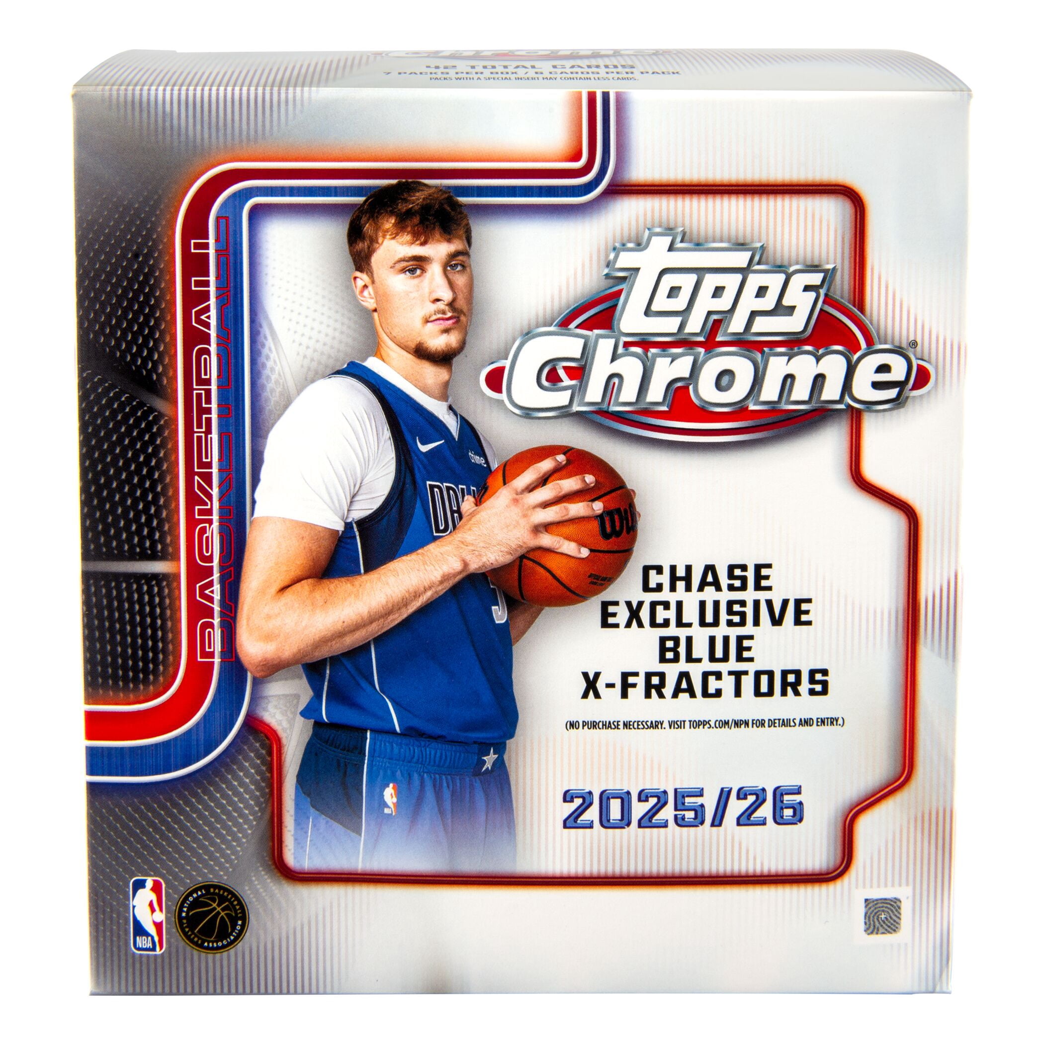 2025-26 Topps Chrome Basketball Trading Cards Mega Box
