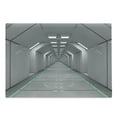 thumbnail image 1 of Futuristic Cutting Board, Sci-Fi Corridor Inside Space Station Ship Laboratory Technology Fiction Picture Art, Decorative Tempered Glass Cutting and Serving Board, Large Size, Green, by Ambesonne, 1 of 1