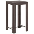 thumbnail image 5 of vidaXL 3 Piece Garden Bar Set with Cushions Poly Rattan Brown, 5 of 5