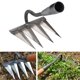 thumbnail image 4 of Hoz para deshierbar, rastrillo, cavar, cultivar hortalizas, arar, plantar, resistente para la granja 4 dientes, 4 of 8