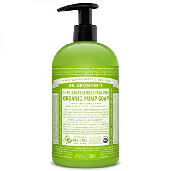 Dr. Bronner's Organic Sugar Soap Lemongrass Lime