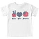 thumbnail image 1 of Camiseta de manga corta Gibobby Día de la Independencia AMOR AMÉRICA Niños 6-8 años, 1 of 4