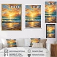 thumbnail image 4 of Designart "Sunlit Horizons Beach Photo VIII" Nautical & Beach Floater Framed Canvas Print, 4 of 7
