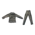 thumbnail image 2 of Figura masculina a escala 1/6, uniforme de muñeca, chaqueta y pantalones, moda, figuras de acción, ropa para muñecos masculinos de 12 pulgadas, 2 of 7