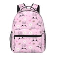 thumbnail image 1 of Xecao Rabbit Face Pattern School Backpack for Girls Women Waterproof High School Book Bag Cute Backpack for Men Teens Boys-One Size, 1 of 5