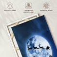 thumbnail image 6 of Elephant Stock Santa Is Coming For Christmas Wall Art - Vertical Canvas Wall Art - Living Room Wall Decor - Holiday Canvas - Black And Blue Decor By Arizrab - 8" x 12", 6 of 8