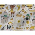 thumbnail image 4 of oneOone Viscose Jersey Yellow Fabric Snowman|Gift Box & Santa Christmas Diy Clothing Quilting Fabric Print Fabric By Yard 60 Inch Wide, 4 of 5
