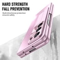 thumbnail image 5 of Dteck Case for Samsung Galaxy Z Fold 6,Luxury Case Built-in Front Screen Protector Shockproof Stand Cover for Galaxy Z Fold 6 5G,Pink, 5 of 7