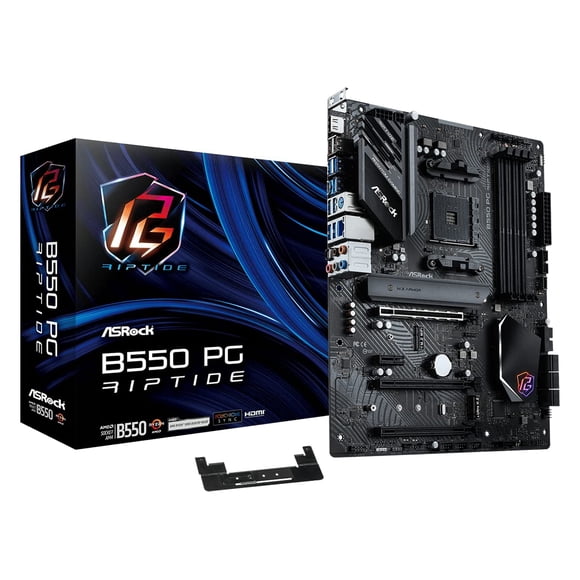Placa madre ASRock AMD B550 PG Riptide ATX DDR4 de 128 GB